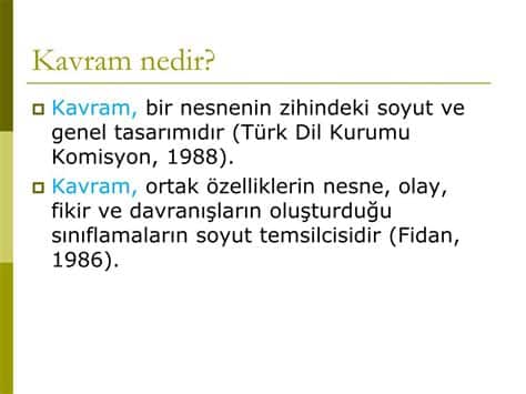 Anahtar Kavram Nedir