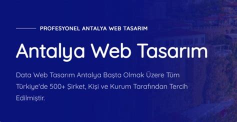 web tasarımı antalya